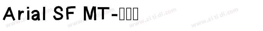 Arial SF MT字体转换